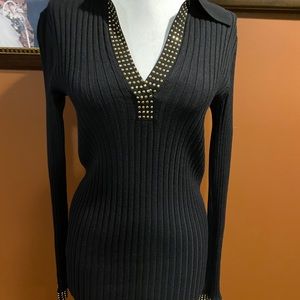 Cachet knit top size small